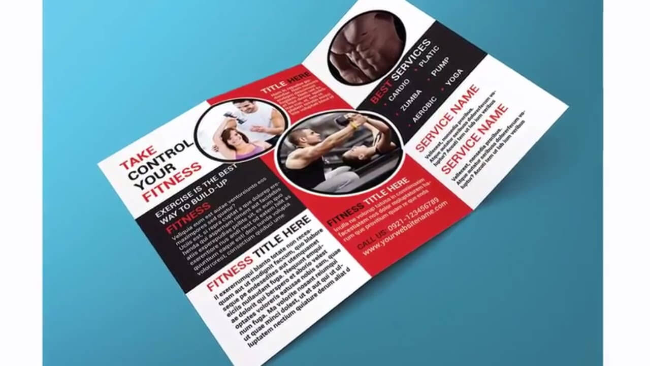 Indesign Tutorial: Creating A Trifold Brochure In Adobe Indesign And Mockup  In Adobe Photoshop Pertaining To Adobe Indesign Tri Fold Brochure Template