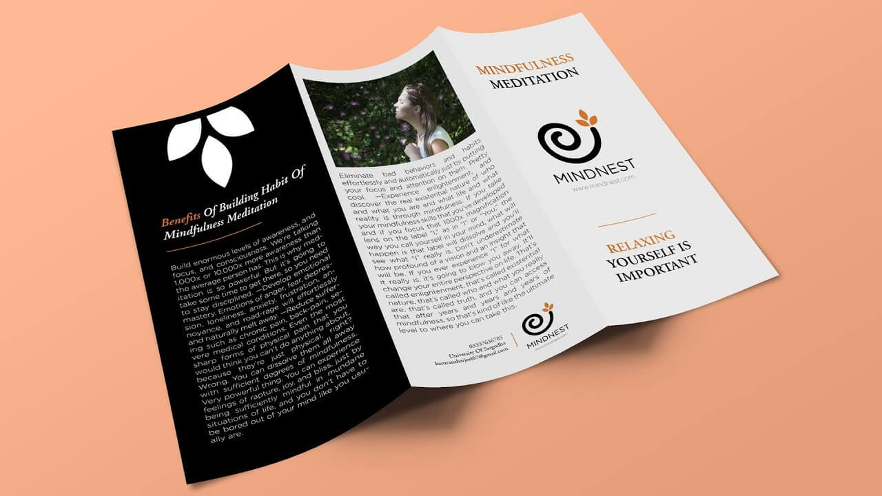 Indesign Tutorial: Creating A Trifold Brochure In Indesign And Mockup In  Photoshop Intended For Adobe Indesign Tri Fold Brochure Template