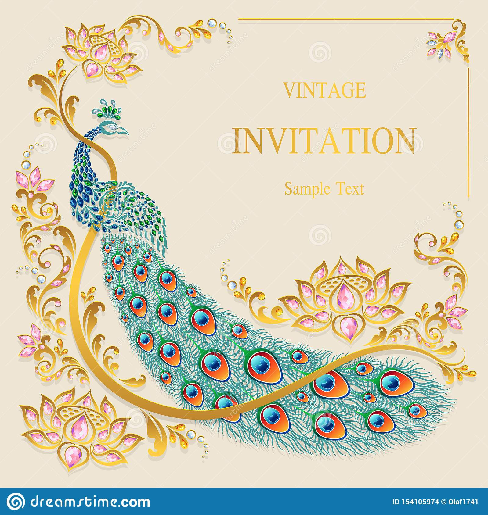 Indian Wedding Invitation Card Templates . Stock Vector In Indian Wedding Cards Design Templates