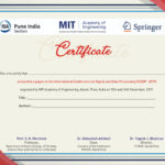 International Conference On Signal & Data Processing (Icsdp) Pertaining To International Conference Certificate Templates