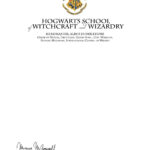 Invitation To Hogwarts Template • Business Template Ideas In Harry Potter Certificate Template