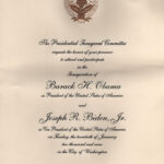 Invitations To The First Inauguration Of Barack Obama In Death Anniversary Cards Templates