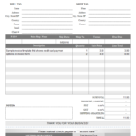 Invoice Template With Credit Card Payment Option Intended For Credit Card Statement Template
