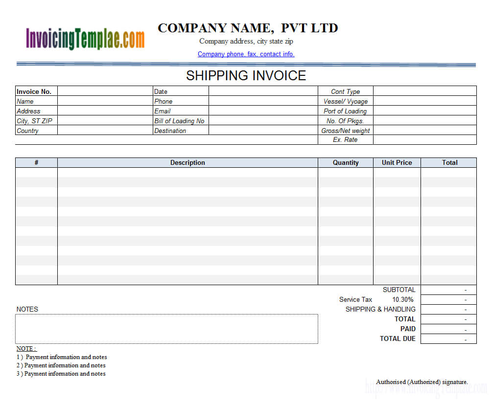 Invoice Template With Credit Card Payment Option With Regard To Credit Card Bill Template