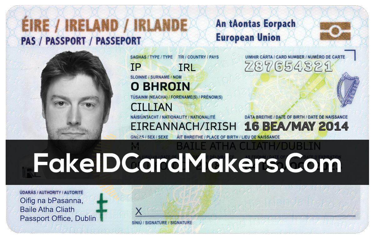 Ireland Id Card Template Psd [Irish Proof Of Identity] Inside Georgia Id Card Template