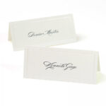 Ivory Pearl Border Printable Place Cards with Gartner Studios Place Cards Template