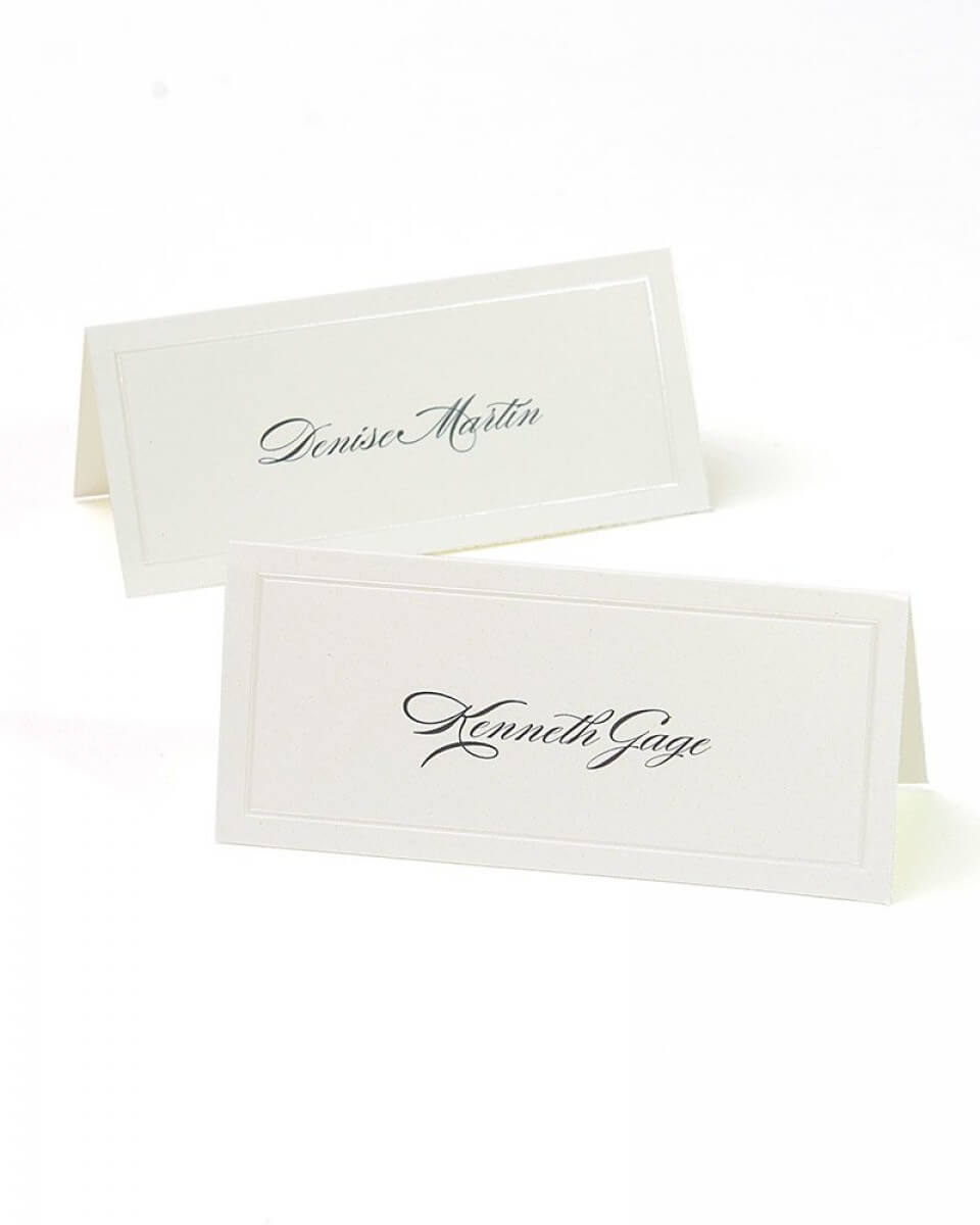 Ivory Pearl Border Printable Place Cards With Gartner Studios Place Cards Template
