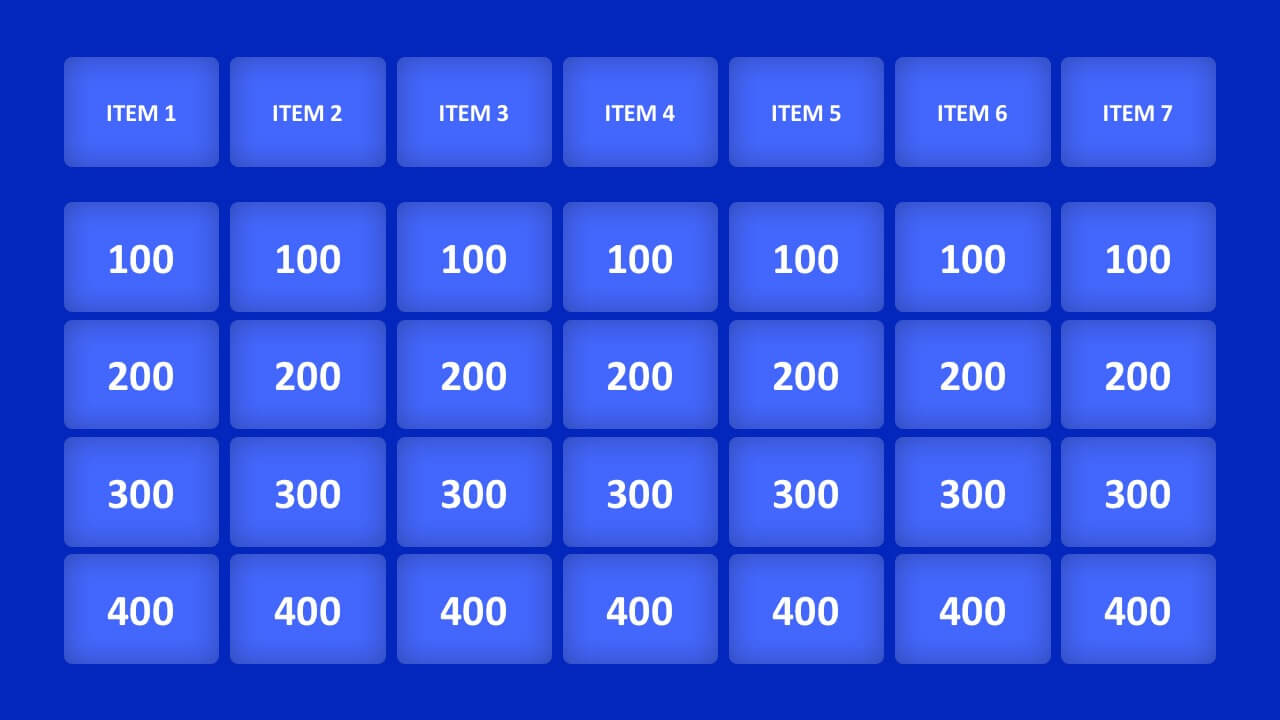 Jeopardy Game Powerpoint Templates Within Powerpoint Template Games For Education