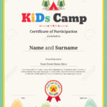 Kids Certificate Template For Camping Participation For Free Templates For Certificates Of Participation