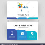 Kids Channel, Business Card Design Template, Visiting For With Id Card Template For Kids