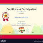 Kids Diploma Or Certificate Of Participation Pertaining To Free Templates For Certificates Of Participation