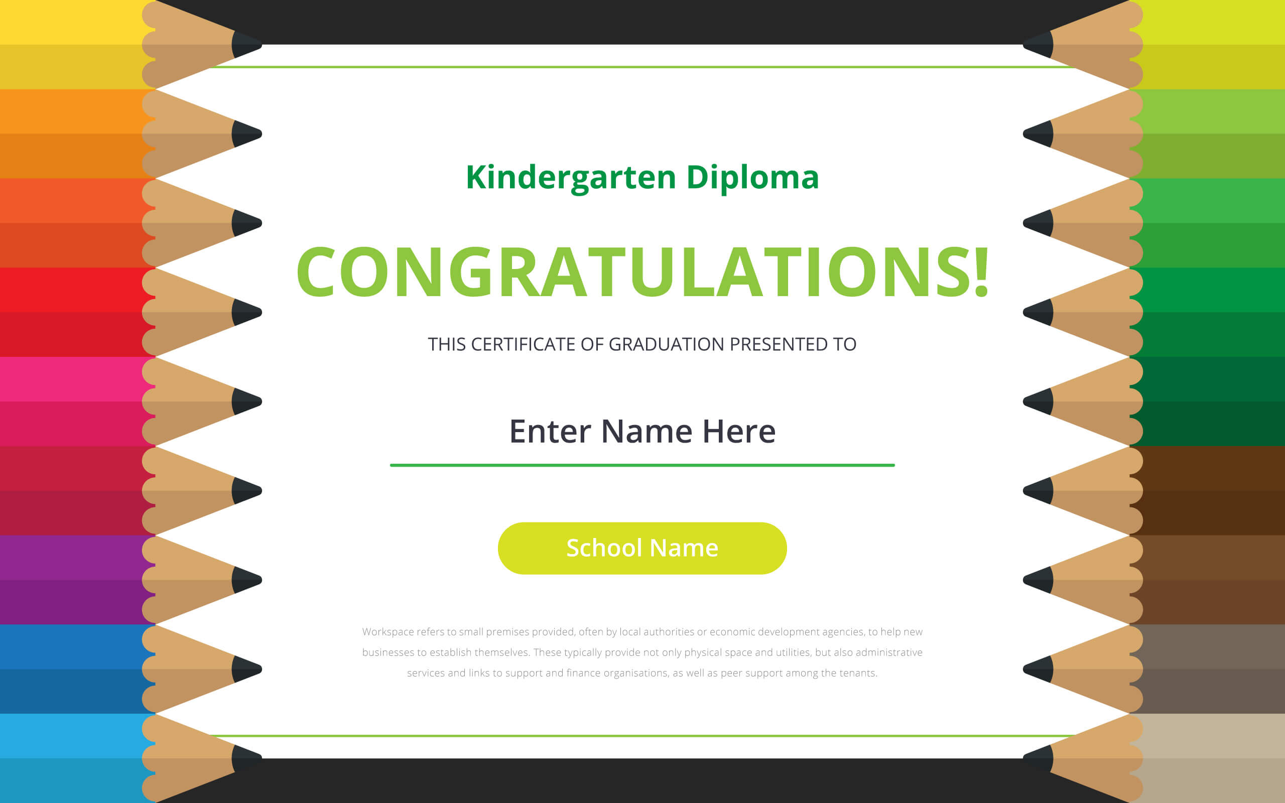 Kindergarten Diploma Certificate Template - Download Free Throughout Small Certificate Template
