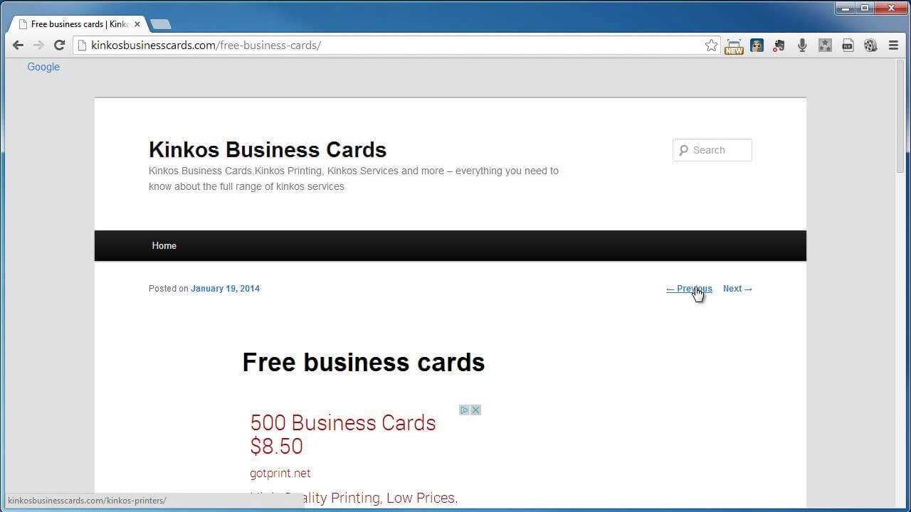 Kinkos Business Cards Throughout Kinkos Business Card Template