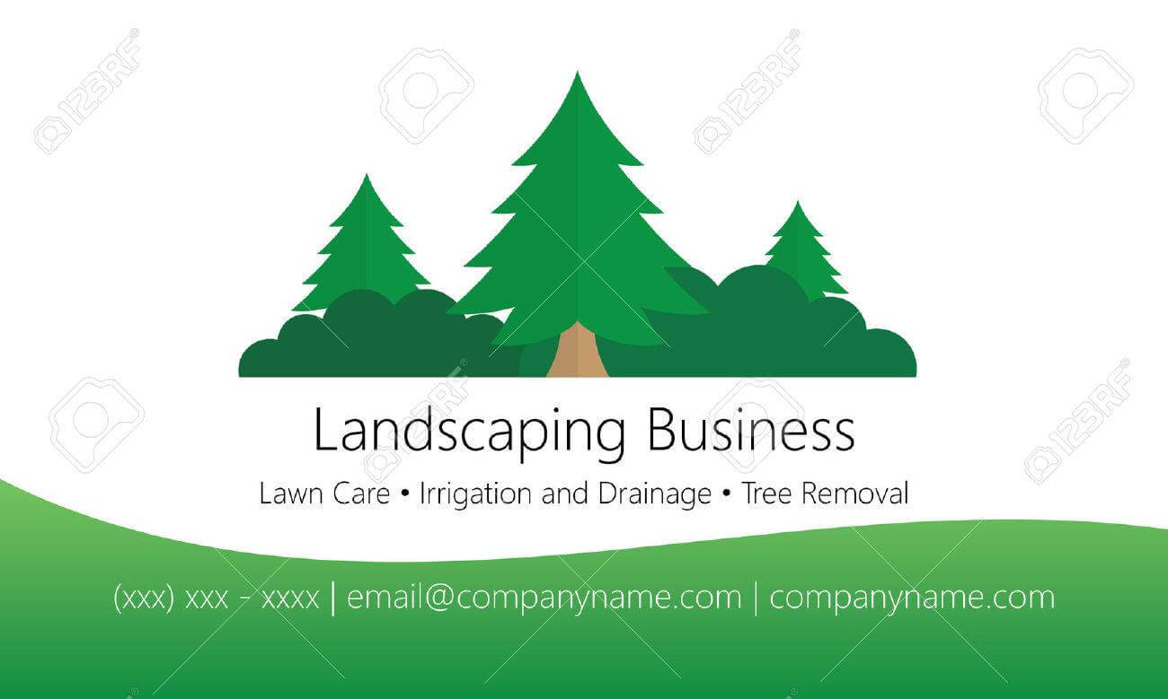 Landscaping Business Card Template For Landscaping Business Card Template