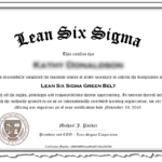 Lean Six Sigma Green Belt – Lean Sigma Corporation Inside Green Belt Certificate Template