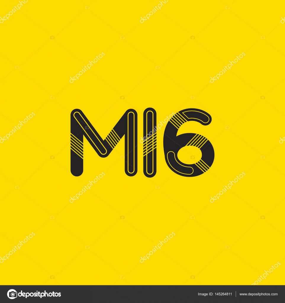 Letter And Digit M16 Logo — Stock Vector © Brainbistro Intended For Mi6 Id Card Template