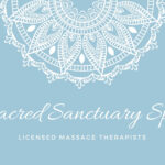 Light Blue Round Ornaments Massage Therapist Business Card Regarding Massage Therapy Business Card Templates