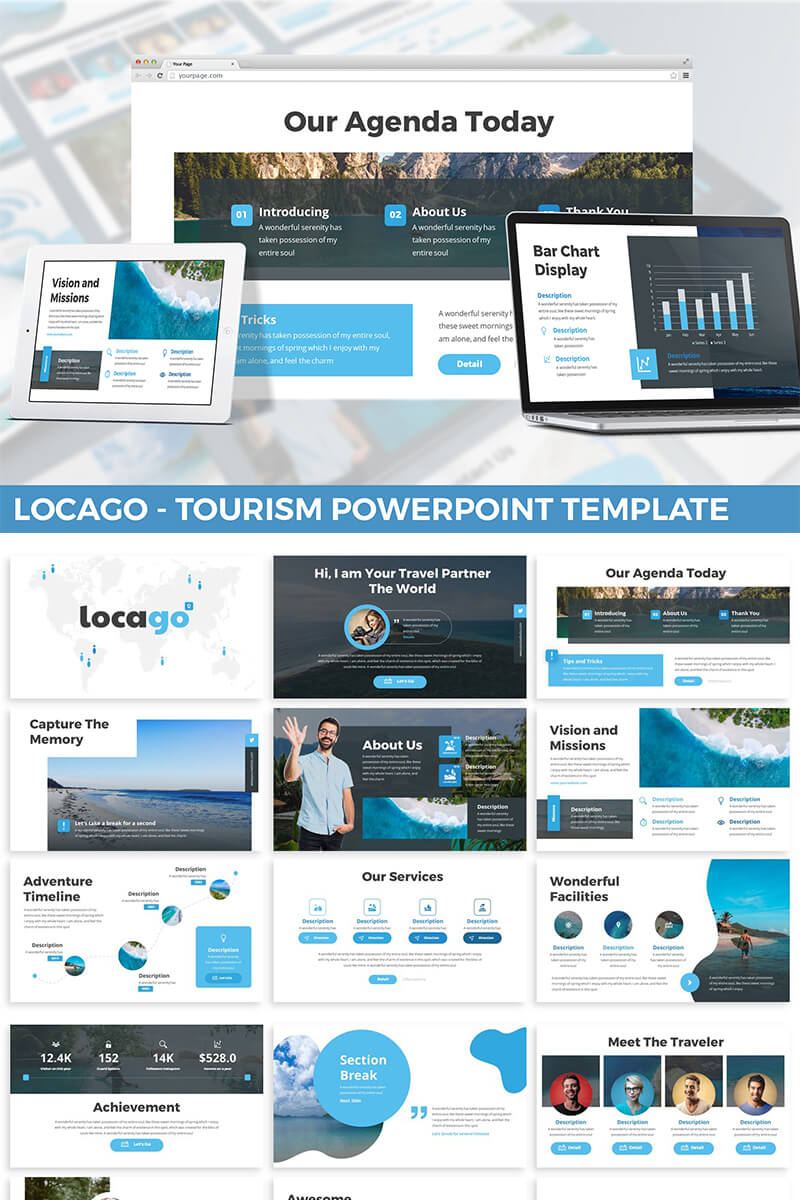 Locago – Tourism Powerpoint Template With Powerpoint Templates Tourism