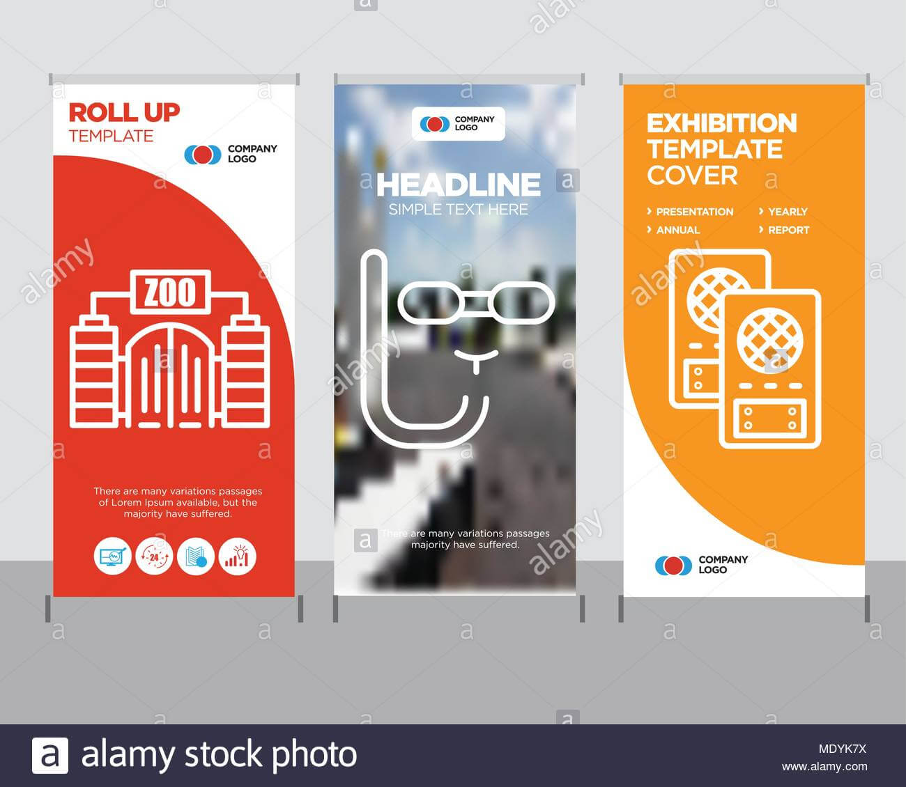 Loudspeaker Modern Business Roll Up Banner Design Template Within Zoo Brochure Template