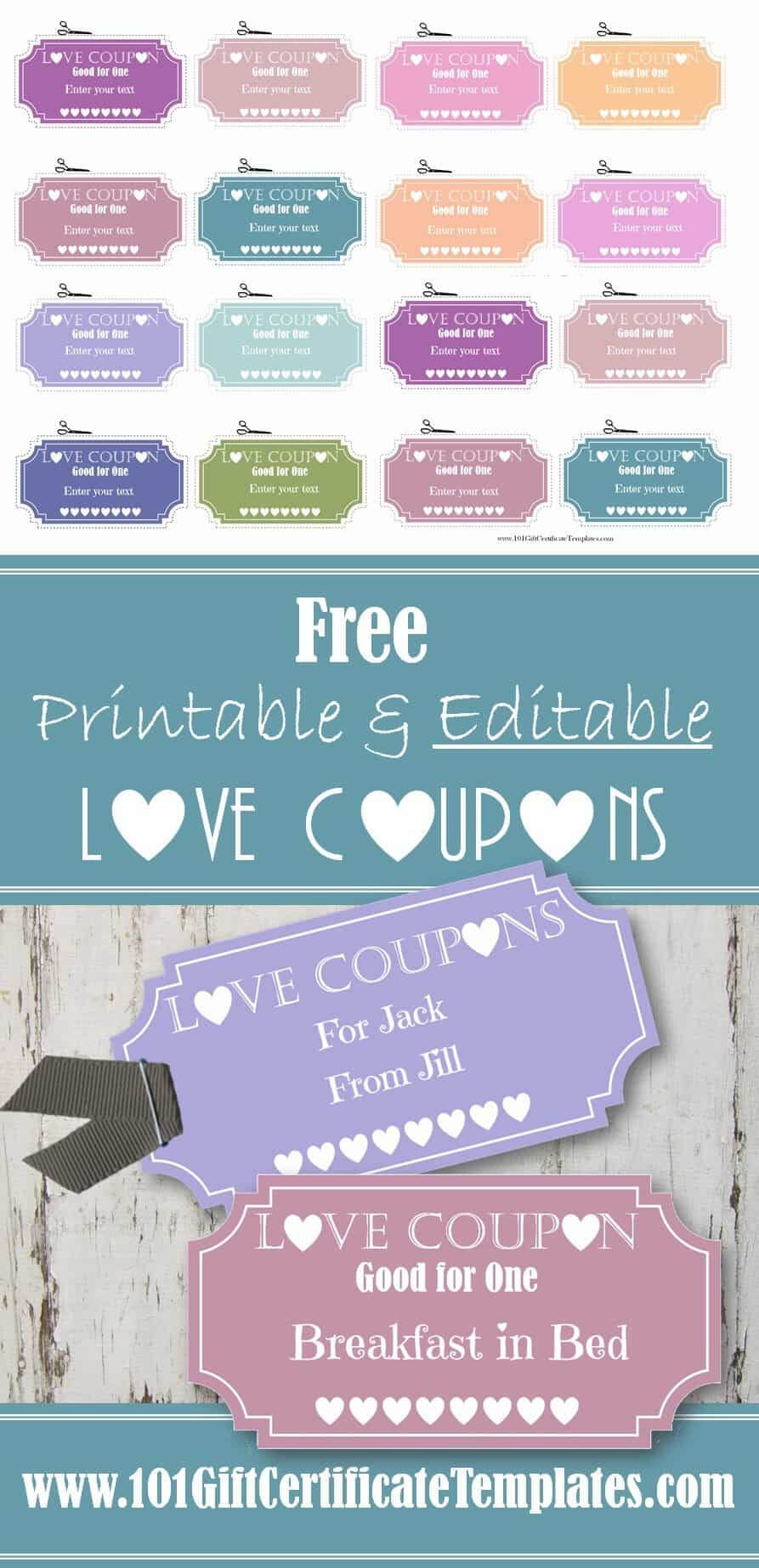 Love Coupons Intended For Love Certificate Templates
