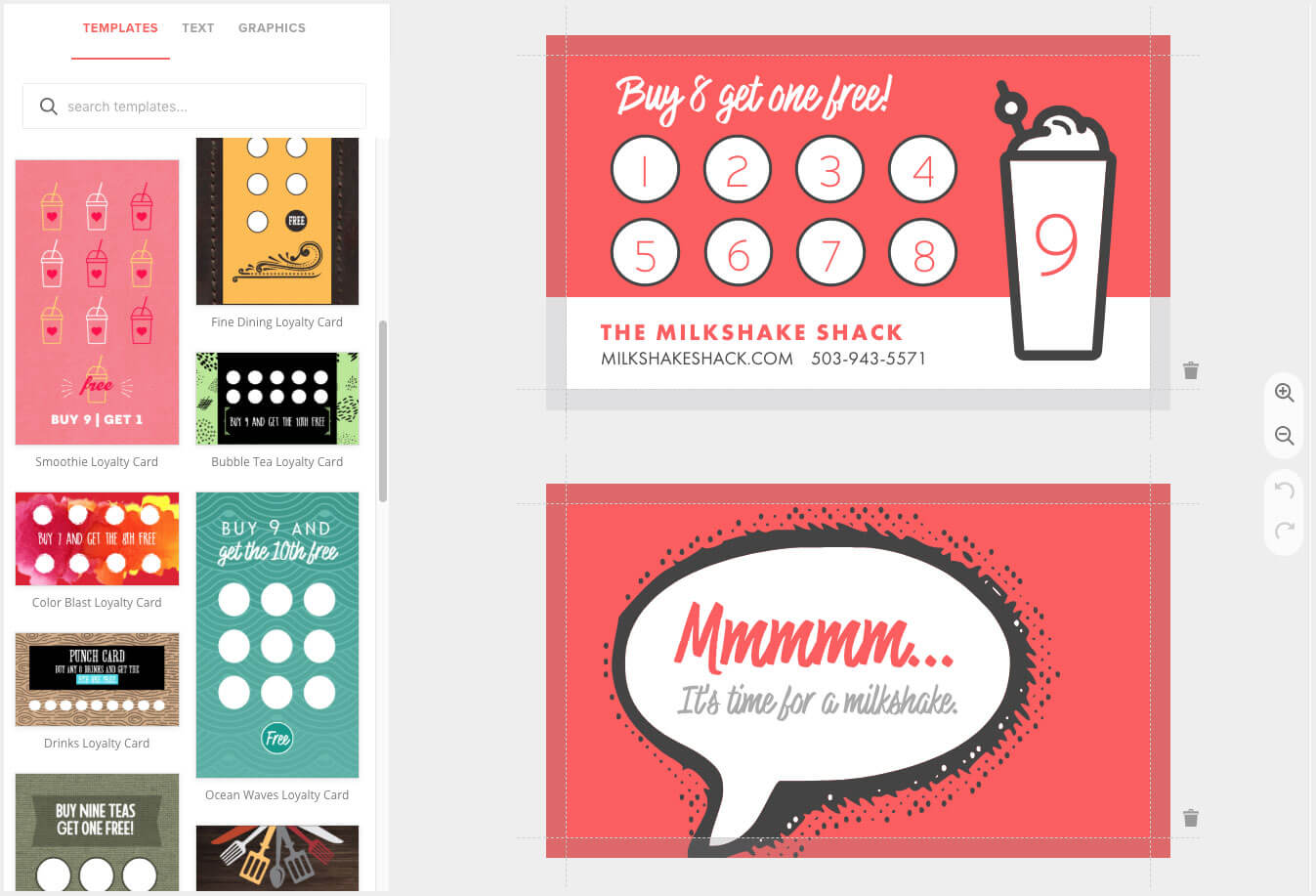 Loyalty Card Maker, Custom Punch Cards - Musthavemenus With Reward Punch Card Template