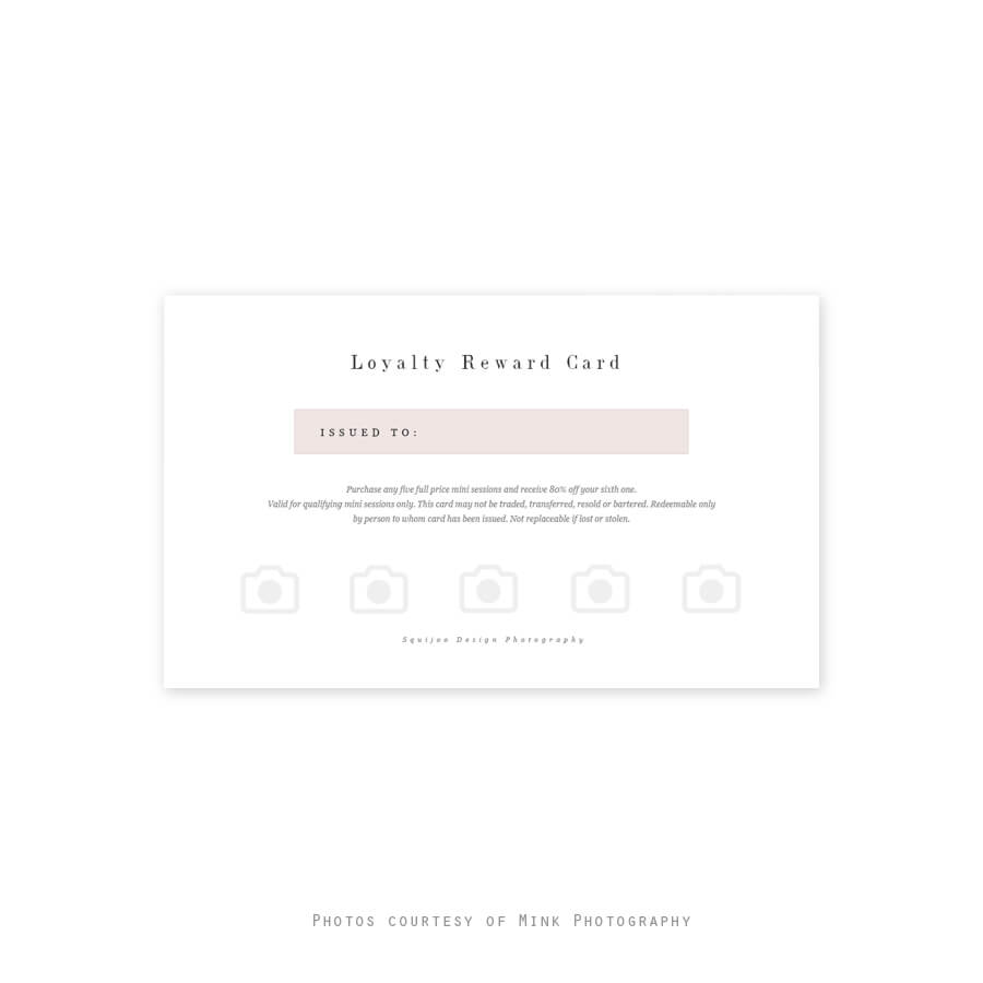 Loyalty Reward Program Punch Card 2 | Squijoo For Reward Punch Card Template