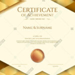 Luxury Certificate Vector & Photo (Free Trial) | Bigstock Inside Elegant Certificate Templates Free