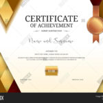 Luxury Certificate Vector & Photo (Free Trial) | Bigstock With Elegant Certificate Templates Free