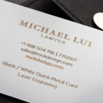 Luxury Metal Law Firm Free Black And White Business Card Throughout Legal Business Cards Templates Free