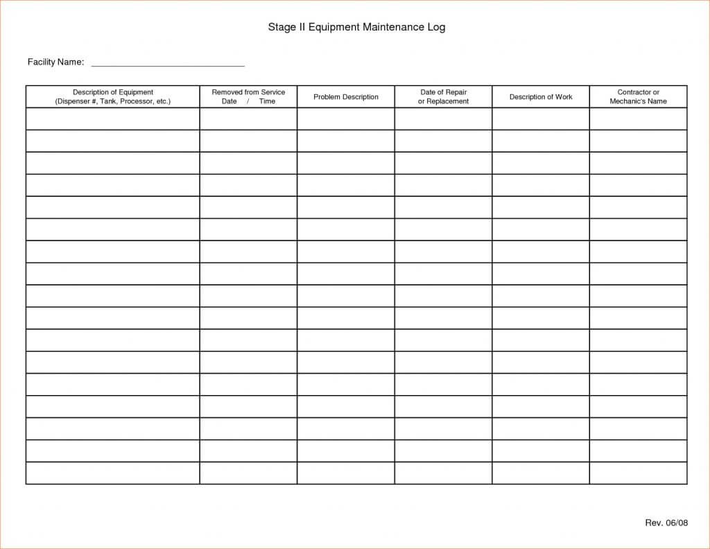 Maintenance Spreadsheet Template Repair Job Card Microsoft Regarding Mechanic Job Card Template