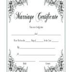 Marriage Certificate – Fill Online, Printable, Fillable In Blank Marriage Certificate Template