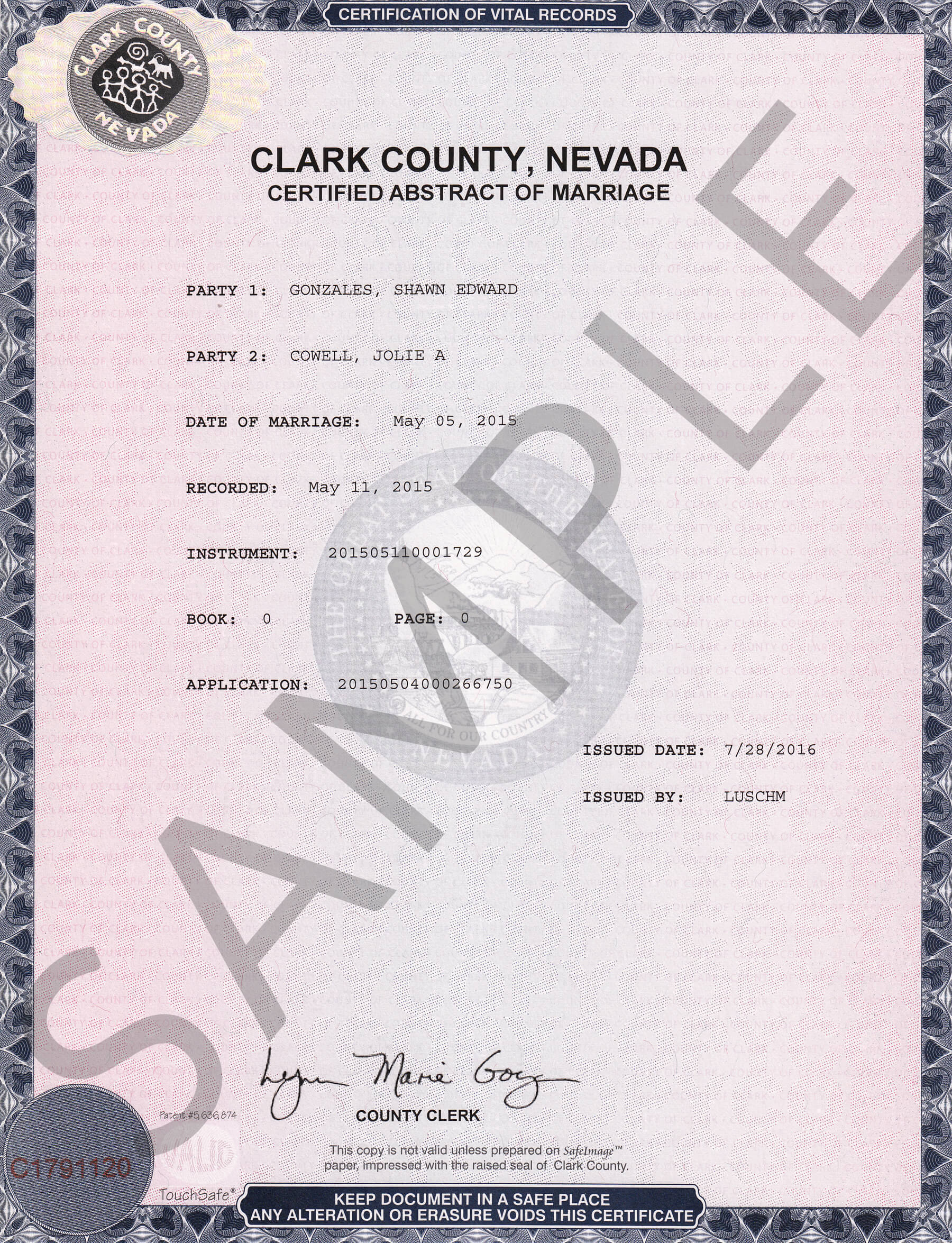 Marriage Certificate Sample – Barati.ald2014 Within Blank Marriage Certificate Template