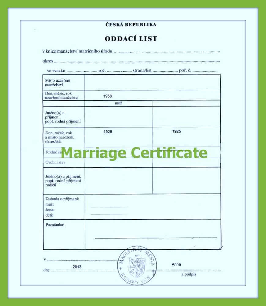 Marriage Certificate Translation Throughout Marriage Certificate Translation From Spanish To English Template