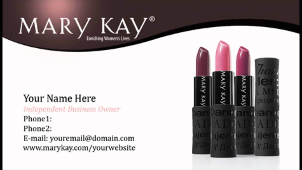 Mary Kay Business Cards Templates In Mary Kay Business Cards Templates Free