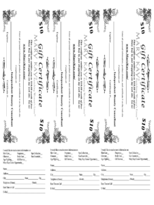 Mary Kay Gift Certificate - Fill Online, Printable, Fillable pertaining to Mary Kay Gift Certificate Template