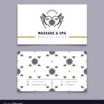 Massage And Spa Therapy Business Card Template within Massage Therapy Business Card Templates