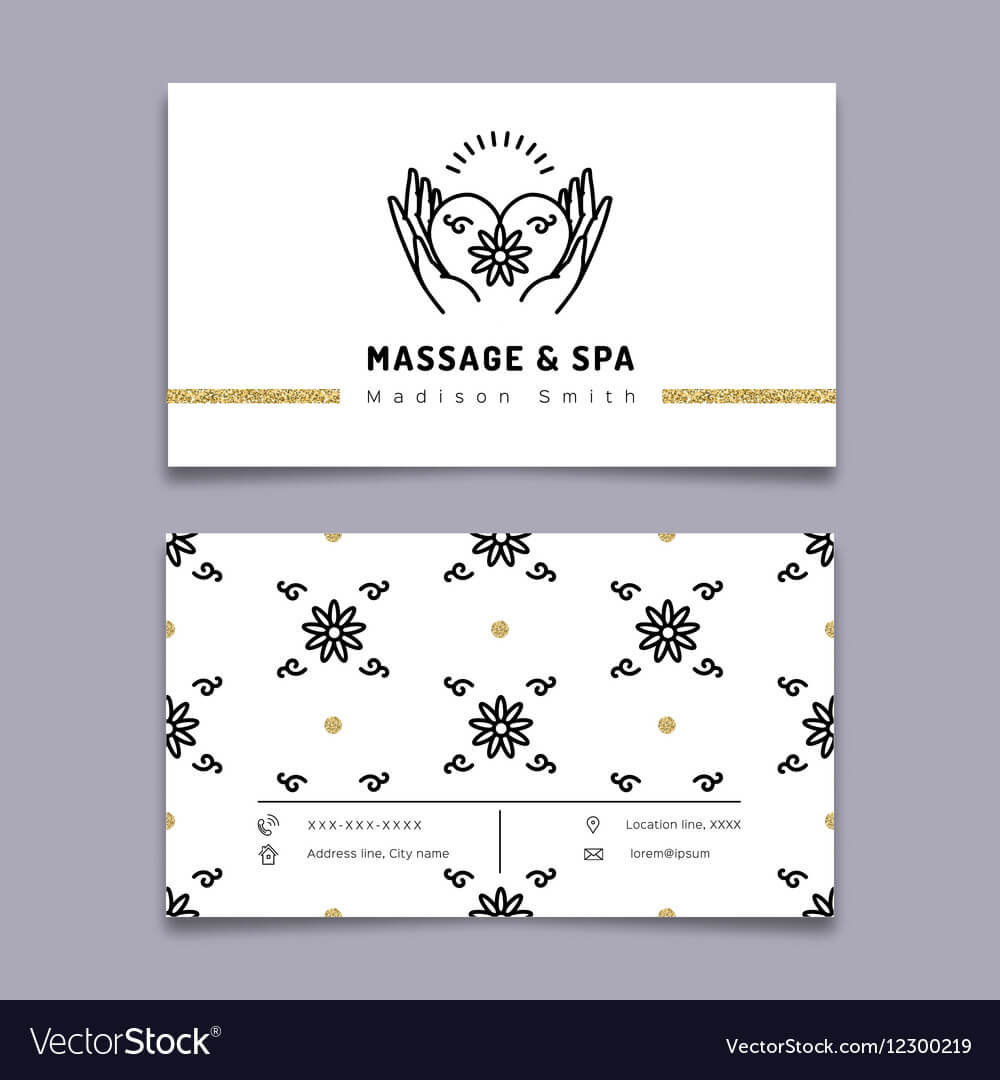 Massage And Spa Therapy Business Card Template Within Massage Therapy Business Card Templates