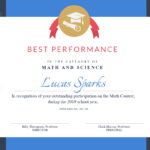 Math Contest – Certificate Template – Visme Within Pages Certificate Templates