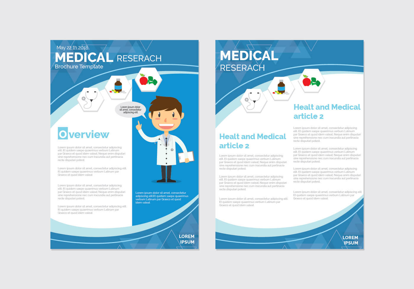 Medical Brochure Free Vector Art – (285 Free Downloads) Regarding Healthcare Brochure Templates Free Download