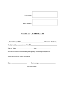 Medical Certificate Form - Fill Online, Printable, Fillable with Free Fake Medical Certificate Template
