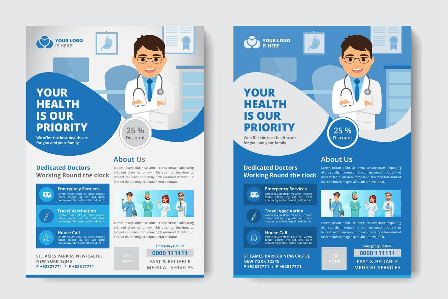 Medical Flyer Template – Download Free Vectors, Clipart Within Healthcare Brochure Templates Free Download