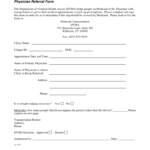 Medical Referral Form – 2 Free Templates In Pdf, Word, Excel With Regard To Referral Certificate Template