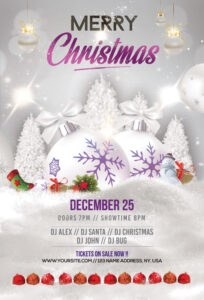 Merry Christmas &amp; Holiday Free Psd Flyer Template - Stockpsd for Christmas Brochure Templates Free