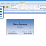 Microsoft Word – How To Make And Print Business Card 1/2 Regarding Front And Back Business Card Template Word