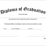 Middle School Diploma With Doctorate Certificate Template
