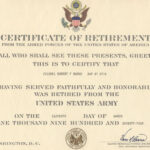 Military Retirement Certificate Template | Timesheet Throughout Retirement Certificate Template