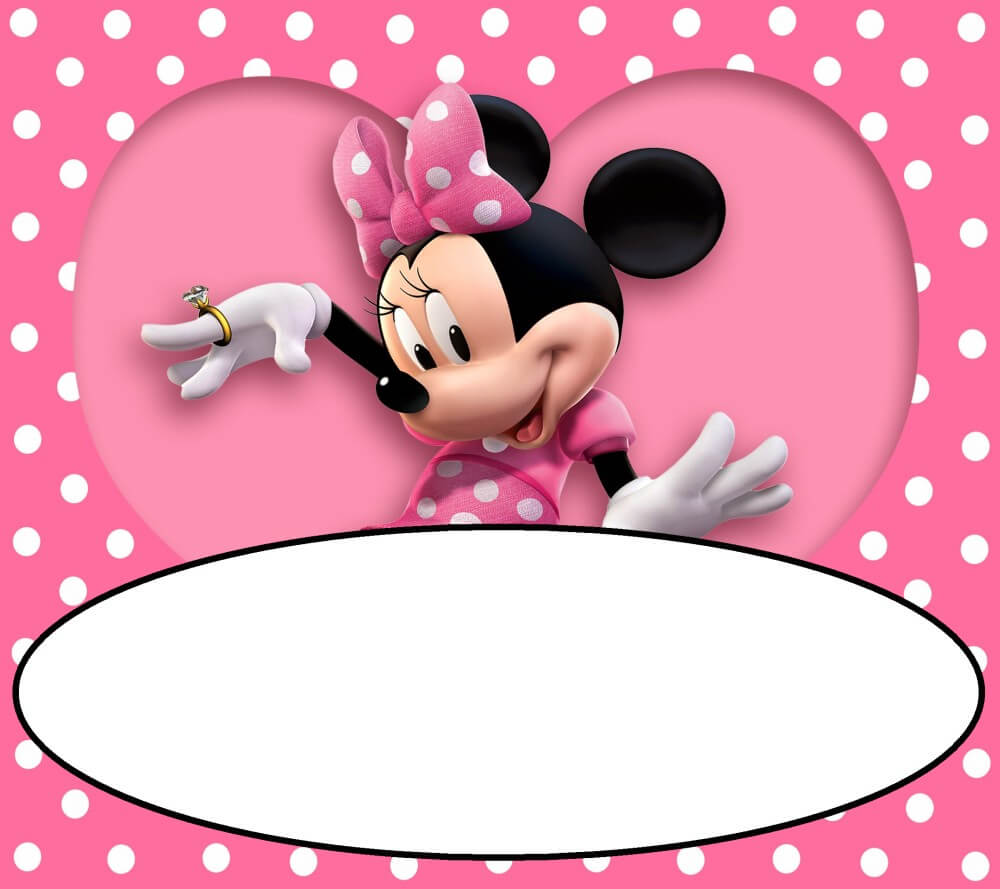 Minnie Mouse Free Printable Invitation Templates Pertaining To Minnie Mouse Card Templates