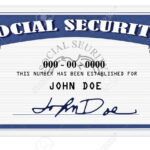 Mock Up Of A Social Security Card Done In Photoshop Pertaining To Social Security Card Template Photoshop