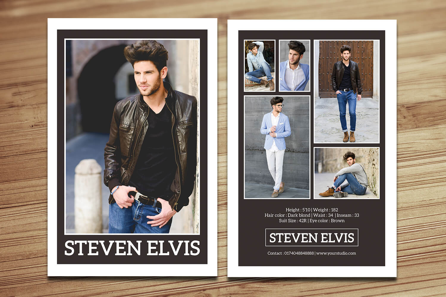 Model Comp Card / Zed Card Collections On Behance Regarding Comp Card Template Download