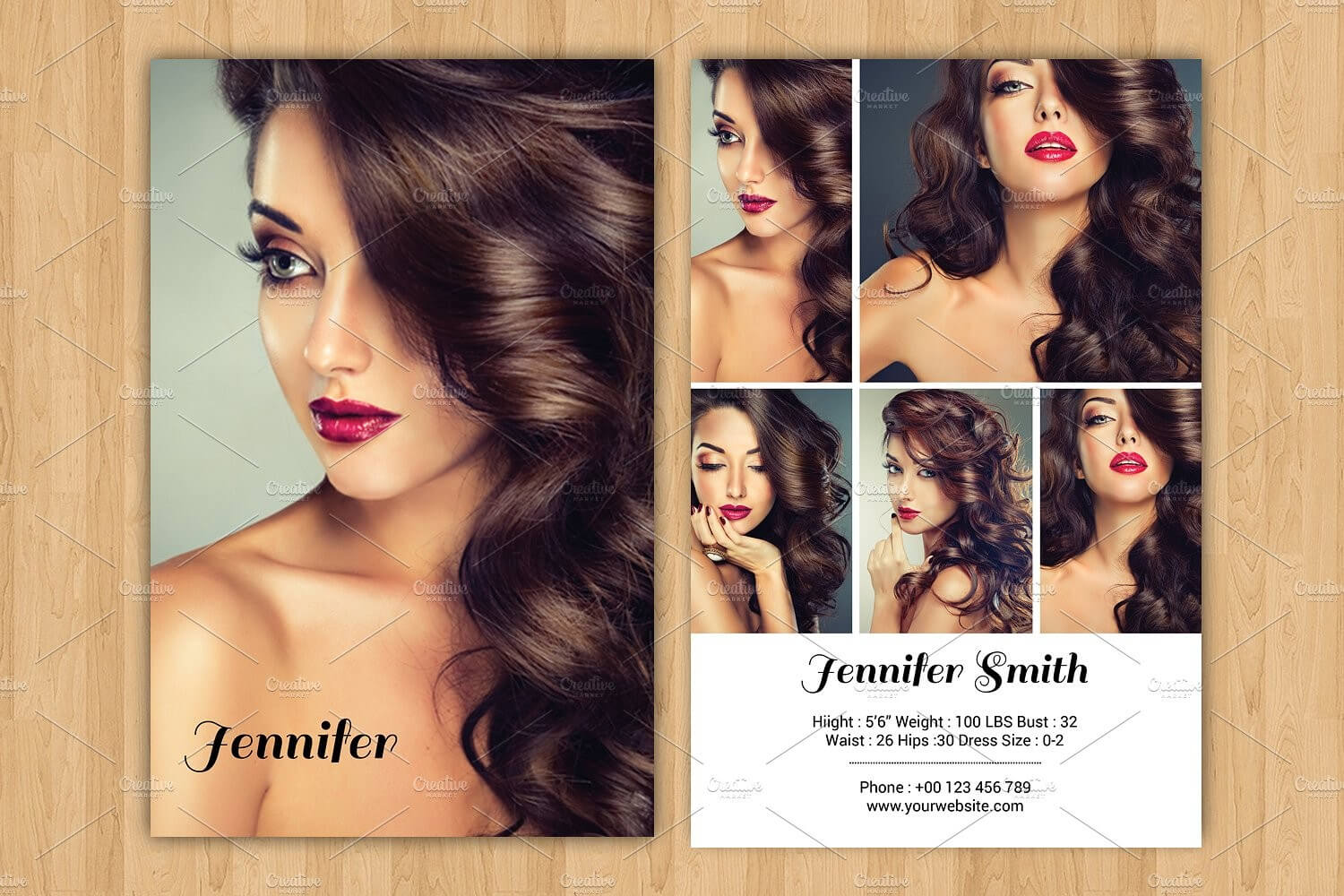 Model Z Card Template – Carlynstudio Intended For Comp Card Template Download